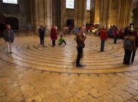 Labyrint v katedrále v Chartres
